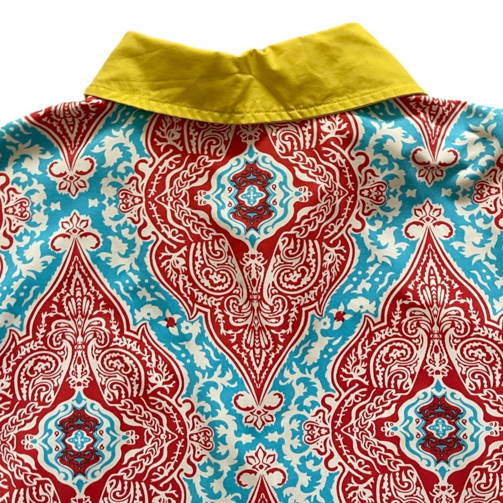 J. Mclaughlin Damask Printed Collared Catalina Cl… - image 8